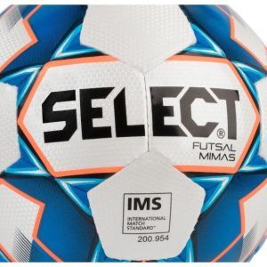 Мяч футзальный SELECT FUTSAL MIMAS IMS (артикул: 852608-003) бел/син/оранж, размер 4