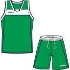 Баскетбольный Комплект Asics Set Lake: Зелено-белый