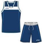 Баскетбольный Комплект Asics Set Lake: Сине-белый цвет