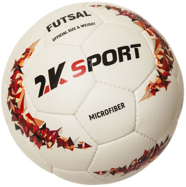 Мяч мини-футбольный 2K Sport Crystal AMFR Approved (белый/красный) Мяч мини-футбольный 2K Sport Crystal AMFR Approved (белый/красный)