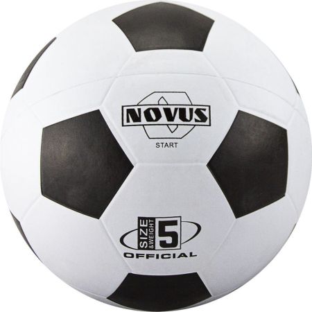 Мяч футбольный Novus START, резина, бел/чёрн, р.5, 32 п, окруж 68-71