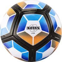 Мяч футбольный детский Novus LIGA, PVC бел/син/оранж., р.5, 12 п, м/ш, 330-350г, окруж 68-71